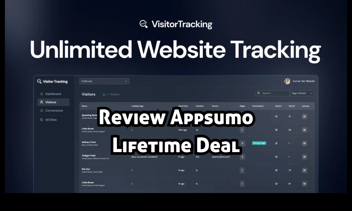 Visitor Tracking Review Appsumo Lifetime Deal