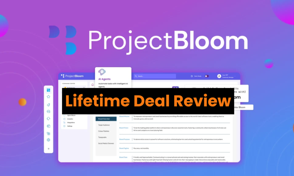 projectbloom appsumo lifetime deal review