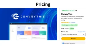 Conveythis lifetime deal Review